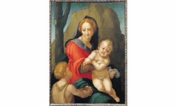 La Vierge a l'Enfant avec le petit St. Jean Baptiste by 
																	 Jacopo di Giovanni di Francesco