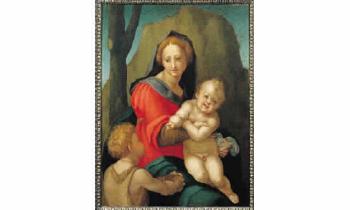 La Vierge a l'Enfant avec le petit Saint Jean Baptiste by 
																	 Jacopo di Giovanni di Francesco