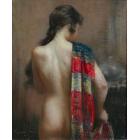 Nude with shawl by 
																	Janet Agnes Cumbrae-Stewart