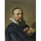 Portrait of Samuel Ampzing, half-length by 
																	Frans Hals