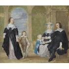 Portrait of family by 
																	Philips Fruytiers