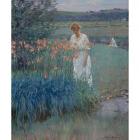 Among the Lillies by 
																	Edward Dufner