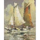 Sailboats by 
																	Lucien Frits