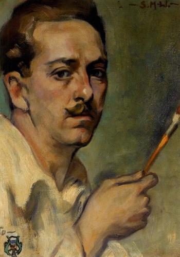 Portrait of the artist by 
																	Stanton MacDonald Wright