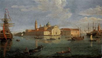 Island of San Giorgio Maggiore, Venice. The entrance to the Grand Canal