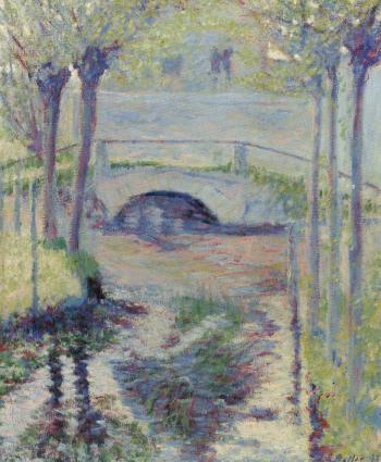 Bridge at Giverny by 
																	Theodore E Butler