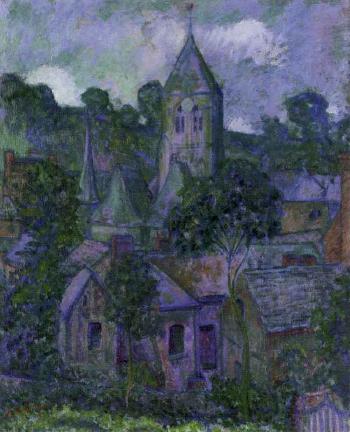 Giverny at night by 
																	Theodore E Butler