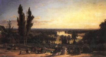 Richmond Hill in the summer of 1862 by 
																			Jasper Francis Cropsey