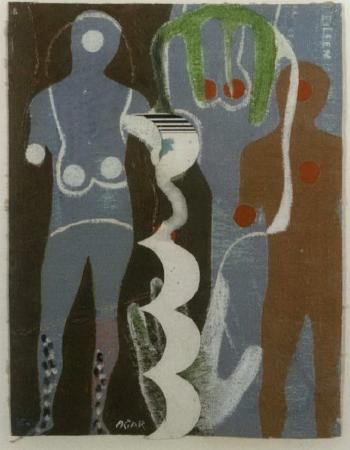 Two figures by 
																	Eileen Agar