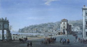 Tower of Chiaia, Naples, with Mergellina and Posillipo