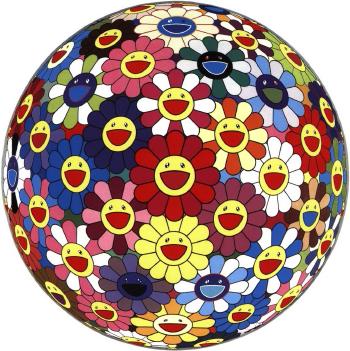 Flower ball by 
																			Takashi Murakami