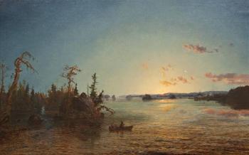 Dawn of morning, Lake George by 
																	Jasper Francis Cropsey