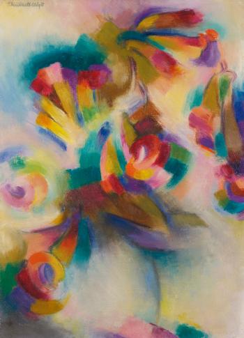 Trumpet Flowers by 
																	Stanton MacDonald Wright