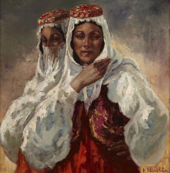 Two Ottoman women by 
																	Harijs Ebersteins