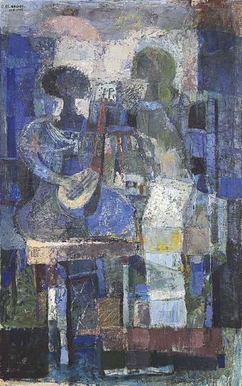Le Musicien Bleu (The Blue Musician) by 
																	Omar El-Nagdi