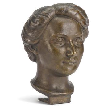 Bronze Bust of Berta Kirschner by 
																	Arnold Zadikow