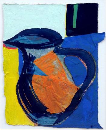 Collage of a jug by 
																	Katherine Swinfen Eady