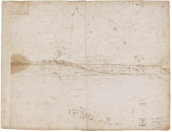 A View Of The Bay Of Sorrento Drawn From A Terrace (recto); The Small Port Of Marina Grande In Sorrento, With The Beach And Houses On The Shore, Boats Anchored In The Bay (verso)