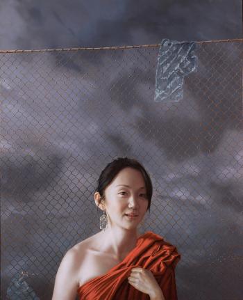Women in red by 
																	 Ma Jinghu