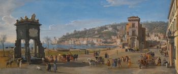 Naples, a view of The Riviera Di Chiaia