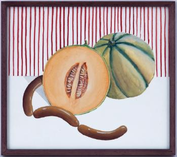 Melon et guirlande de saucisses by 
																	Nicolas Party