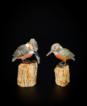 Pair of Kingfishers by 
																	Andreas von Zadora-Gerlof