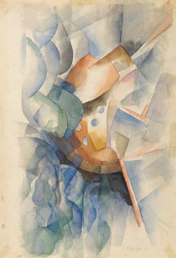 Sychromatist abstraction by 
																	Stanton MacDonald Wright