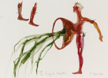 The frog's erection by 
																	Barthelemy Toguo