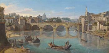 The Tiber, Rome, with the Ponte Sisto