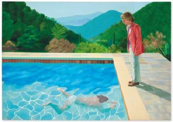 Portrait Of An Artist (Pool With Two Figures) by 
																	David Hockney