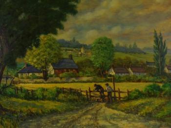 Footpath to Sompting by 
																			John Eatock