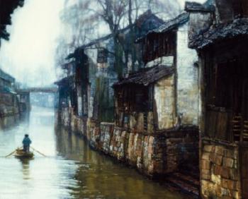 Day's End (Suzhou) by 
																	 Chen Yifei