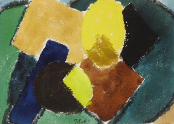 Untitled (Abstract Shapes) by 
																	Arthur Dove