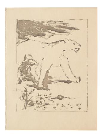 La Lione; Le Vautour from Histoire Naturelle (Eaux-fortes originales pour des textes de buffon), 1936