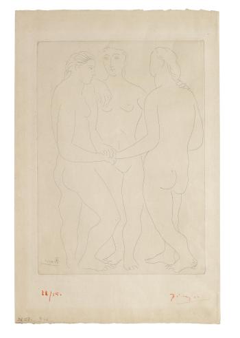 Les Trois Amies, 1923 by 
																	Pablo Picasso