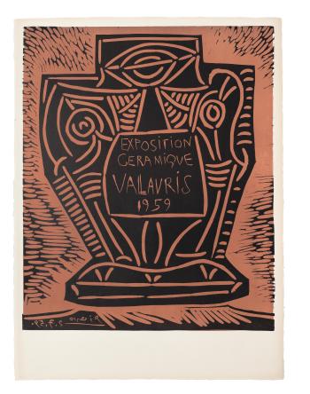 Exposition céramique Vallauris, 1959 by 
																	Pablo Picasso