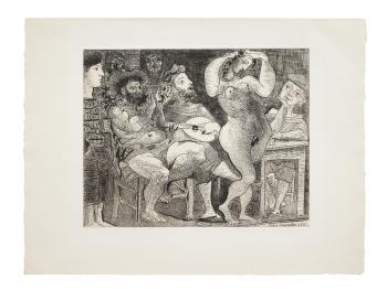 Au Cabaret, 1934 by 
																	Pablo Picasso
