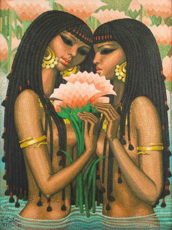 Women of the Nile by 
																	Munir Fahim