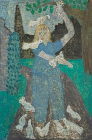 March with Doves by 
																	Milton Avery