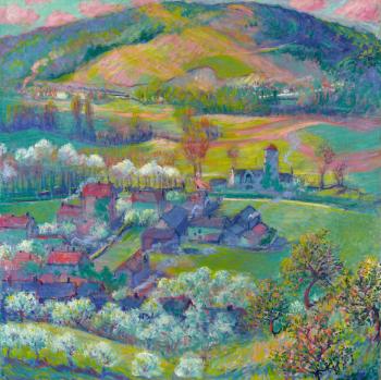 Valley of the Seine, Giverny by 
																	Theodore E Butler