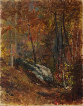 Fall Landscape by 
																	Louis Comfort Tiffany