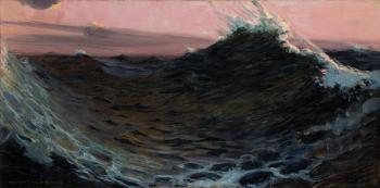 Surf Under Red Skies by 
																	William de Leftwich Dodge