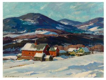 Farm in Winter by 
																	Aldro Thompson Hibbard
