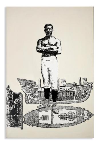 From slave to the champ III, 1998 by 
																	Godfried Donkor