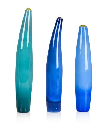Three vases by 
																	Rachel Woodman