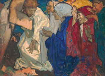 The Sixth Station of the Cross: Veronica Wipes the Face of Jesus by 
																	Frank Brangwyn