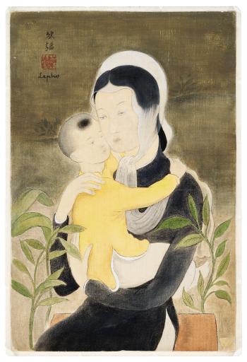 Mère et Enfant (Mother and Child) by 
																	 Le Pho