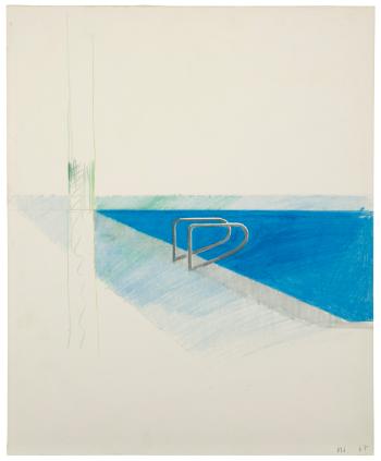 Swimming Pool Ladder by 
																	David Hockney