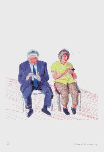 Paul & Margaret Hockney by 
																	David Hockney