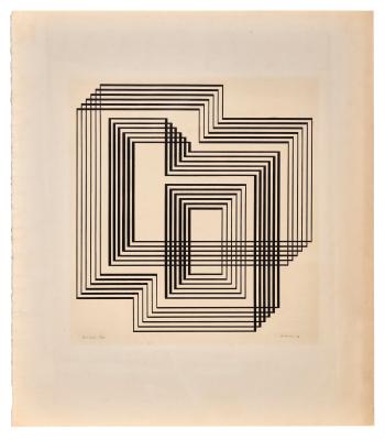 Shrine, from Graphic Tectonics by 
																	Josef Albers